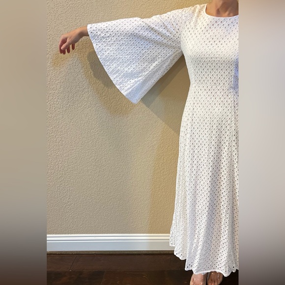 Anthropologie//3/4 sleeve//maxi dress//White//NWT//Size 12 - Picture 2 of 7